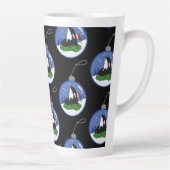 Tasse Latte Baleine tueuse Orca Christmas (Droite)