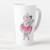 Tasse Latte "Ballet hippo" (Angle droit)