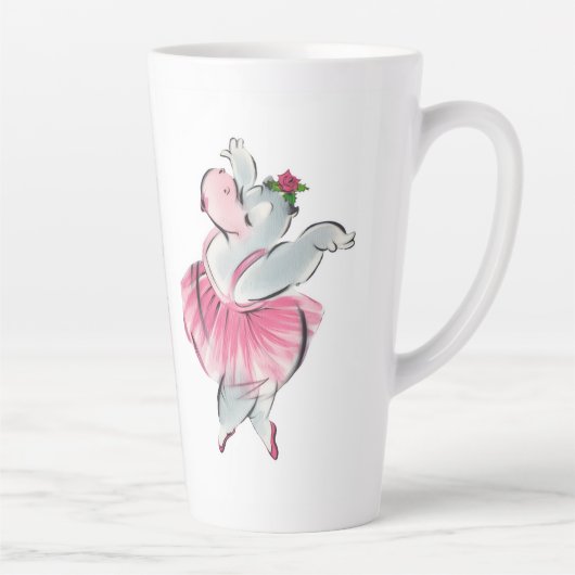 Tasse Latte "Ballet hippo" (Droite)