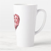 Tasse Latte Ballons cardiaques Red XOXO (Droite)