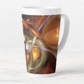 Tasse Latte Ballons et Rubans  Abstrait (Angle droit)