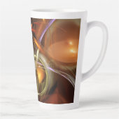 Tasse Latte Ballons et Rubans  Abstrait (Droite)