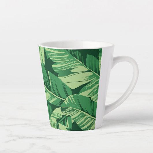 Tasse Latte Banane Feuille 2 (Droite)