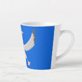 Tasse Latte Bande dessinée de l'oiseau mûre albatros (Droite)