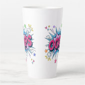 Tasse Latte Bande dessinée OOPS (Devant)