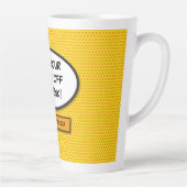 Tasse Latte Bande dessinée Pop Art Personnalisé Livre Discours (Droite)