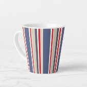 Tasse Latte Bande en gras marine (Angle gauche)