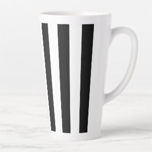 Tasse Latte Bande noire et blanche