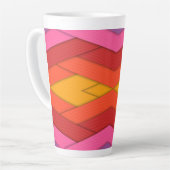 Tasse Latte Bandes colorées (Angle gauche)