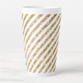 Tasse Latte Bandes de Parties scintillant d'or (Devant)