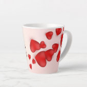 Tasse Latte Bannière décorative de la Saint-Valentin (Angle droit)