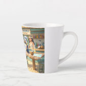 Tasse Latte Bar de plage du Pingouin (Droite)