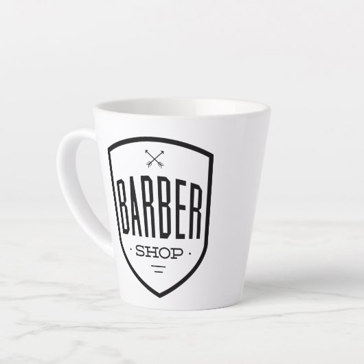 Tasse Latte Barber Shop | Barre (Angle gauche)