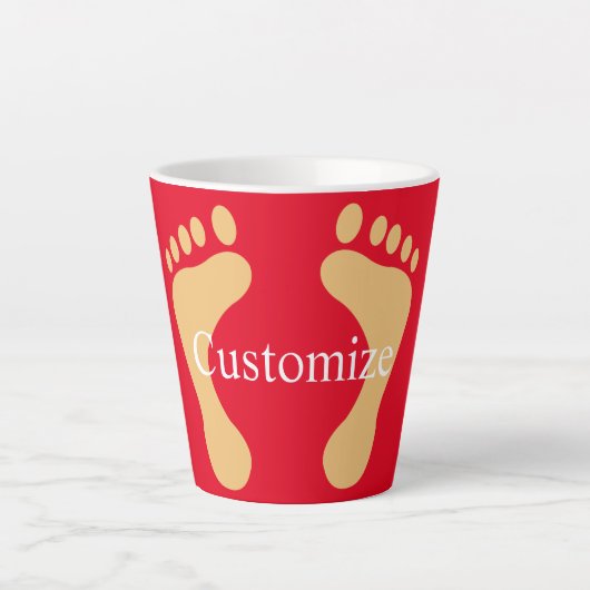 Tasse Latte Barefoot Beach Bum Thunder_Cove (Devant)