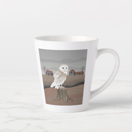 Tasse Latte Barn Owl (Droite)