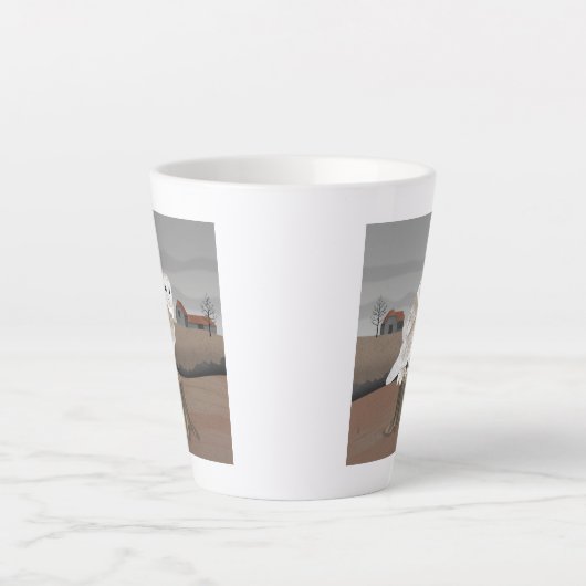 Tasse Latte Barn Owl (Devant)