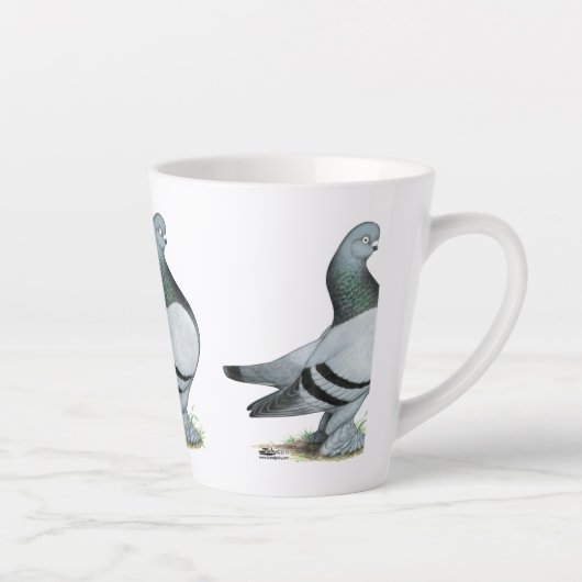 Tasse Latte Barre Bleue Berliner Tumbler Pigeon (Droite)