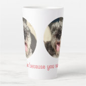 Tasse Latte Barre Parce Que Tu Peux (Devant)