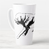 Tasse Latte Barre positionnée - Profil latéral (Angle gauche)