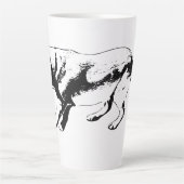 Tasse Latte Barre positionnée - Profil latéral (Devant)