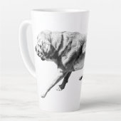 Tasse Latte Barre positionnée - Profil latéral (Angle gauche)