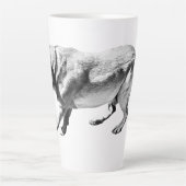 Tasse Latte Barre positionnée - Profil latéral (Devant)