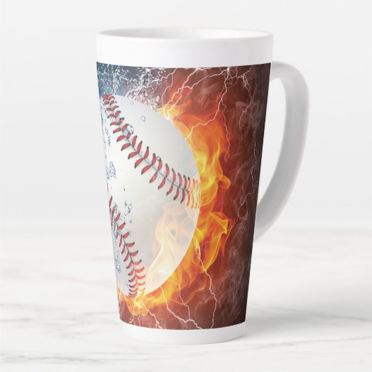 Tasse Latte Baseball (Angle droit)