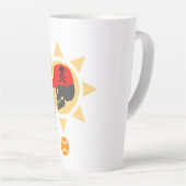 Tasse Latte Baseball crâne (Angle droit)