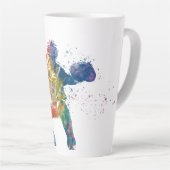 Tasse Latte baseball player (Angle droit)