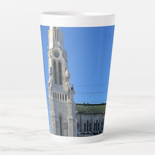 Tasse Latte Basilica of Sainte Anne de Beaupre, Québec, Canada (Devant)