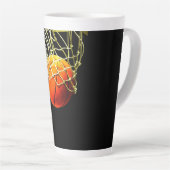 Tasse Latte Basket-ball I Love (Angle droit)