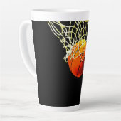 Tasse Latte Basket-ball I Love (Angle gauche)