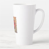 Tasse Latte Basket-ball Votre nom Pop Art (Droite)