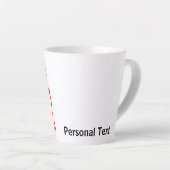 Tasse Latte Bass Master Stick Man illustration, personalize (Angle droit)