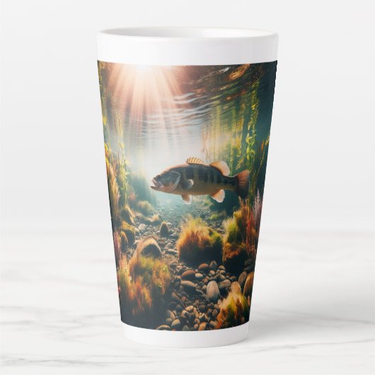 Tasse Latte Basse-bouche sous-marine (Devant)