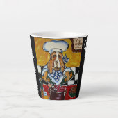 TASSE LATTE BASSET HOUND  (Devant)