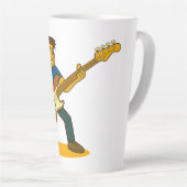 Tasse Latte Bassist on Coffee cup (Angle droit)