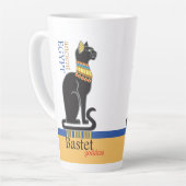 Tasse Latte Bastet ou Bast. Déesse égyptienne antique (Angle gauche)