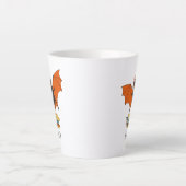 Tasse Latte Bat Book Lover Funny Halloween Nom (Devant)