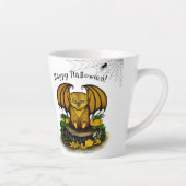 Tasse Latte Bat d'Halloween mignonne (Droite)