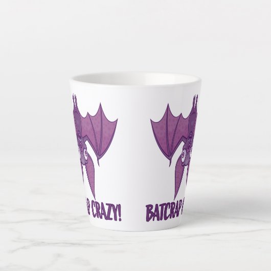 Tasse Latte Batcrap Crazy Wacky (Devant)