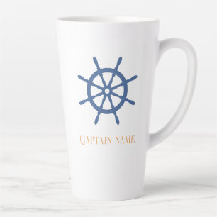 Tasse Latte Bateau de navigation nautique personnalisé