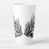Tasse Latte Bâtiments de New York City Architecture art (Devant)