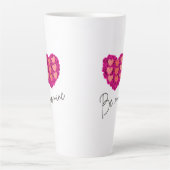 Tasse Latte Be Mine Valentine shirt |Rose with Heart Love (Devant)