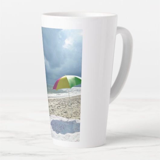 Tasse Latte Beach Life (Angle droit)