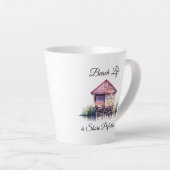 Tasse Latte Beach Life is Shore Perfection (Angle droit)