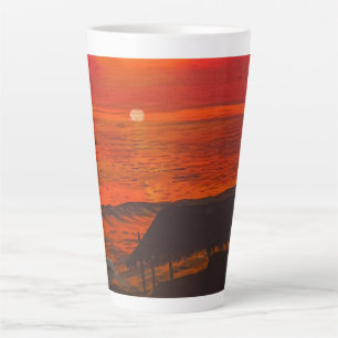 Tasse Latte Beach Shack, Original de Gary Poling