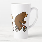 Tasse Latte Bear on a Bike – Wild Ride Vibes (Droite)