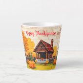 Tasse Latte Beau Bon thanksgiving populaire automne (Devant)