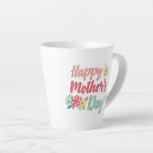 Tasse Latte Beau Joyeux anniversaire (Angle droit)